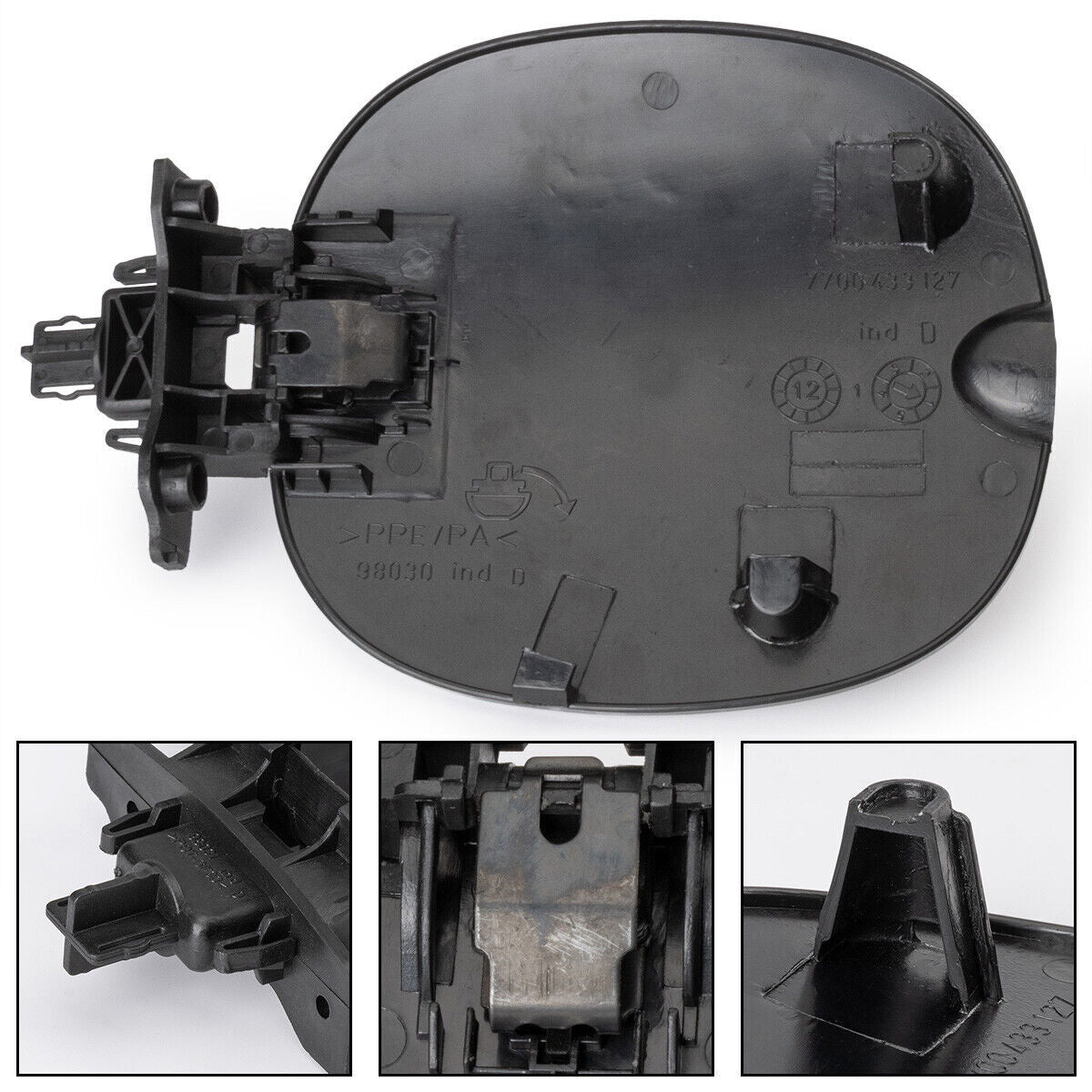 ya 5 8.7 Black Fuel Tank Cover Fits for for Renault Thalia Mk1 2000-2010 7700433127