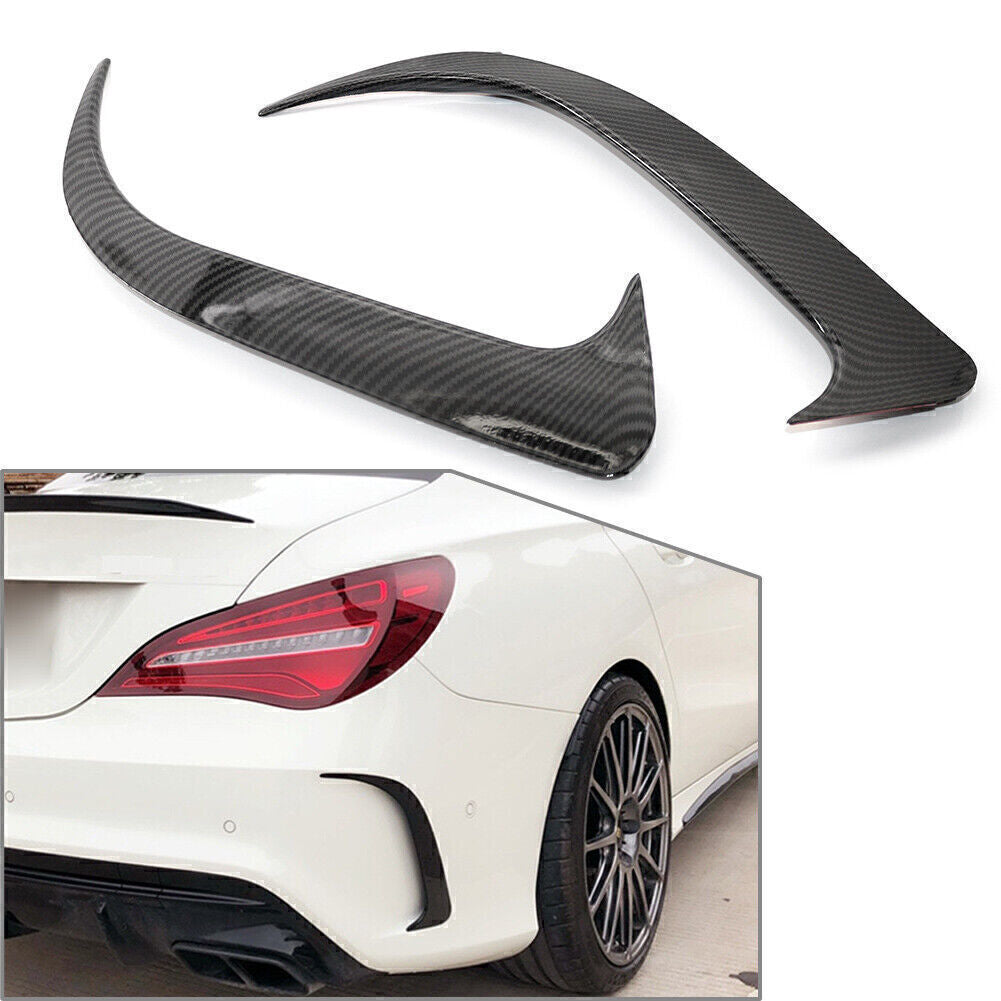 ya 3 6.25.3 Carbon Pattern Rear Bumper Vent Spoiler Canard for for benz W117 CLA200/CLA250/CLA45