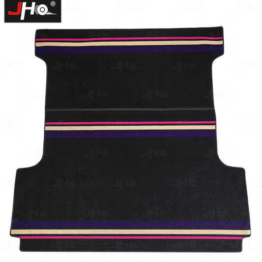 ya 8 5.27 Truck Bed Mat for Ford F150 Custom Rear Cargo Trunk Protector Liner Black
