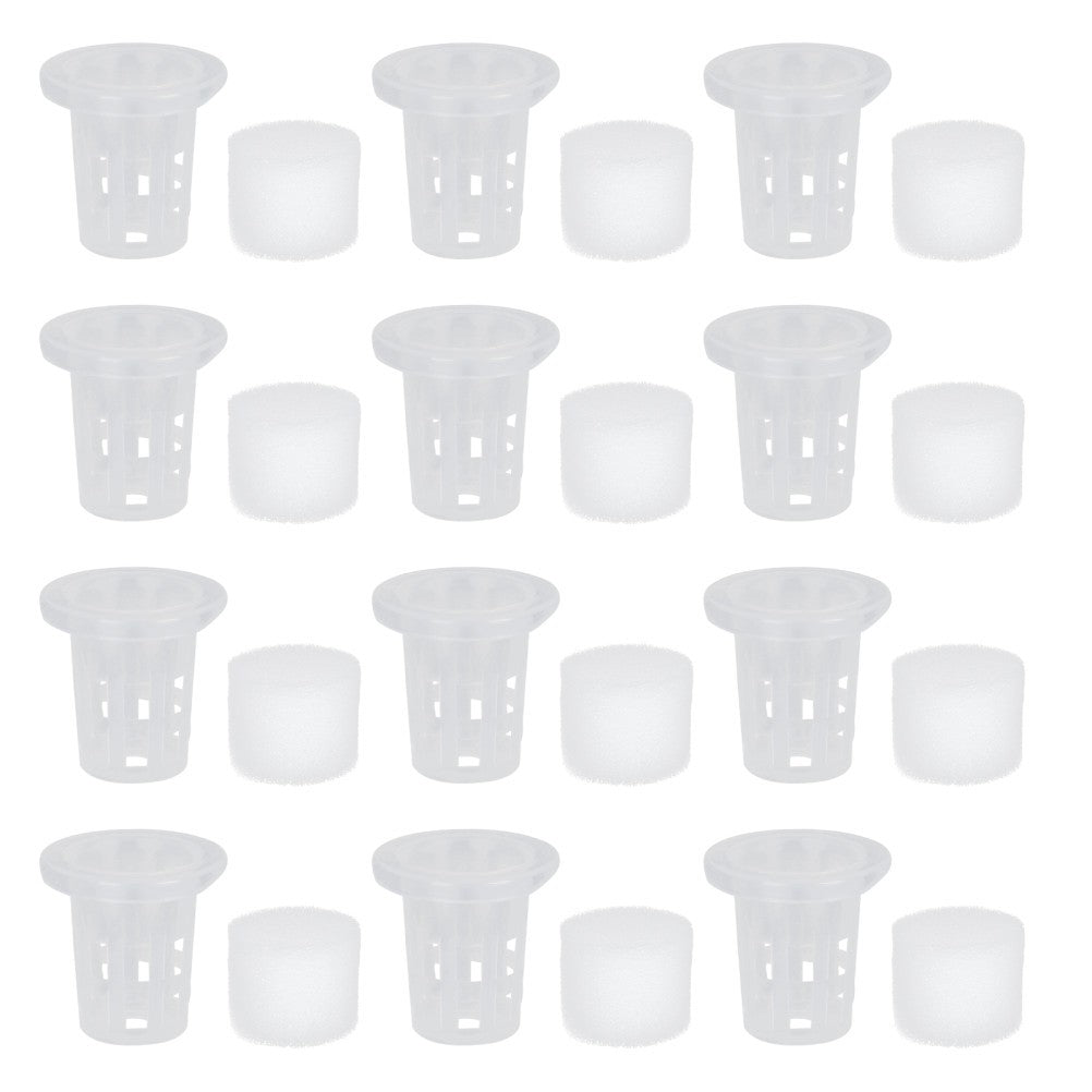 ya 14 100 Pcs Hydroponic Plant Growing Baskets Plastic Cotton Soilless Containers