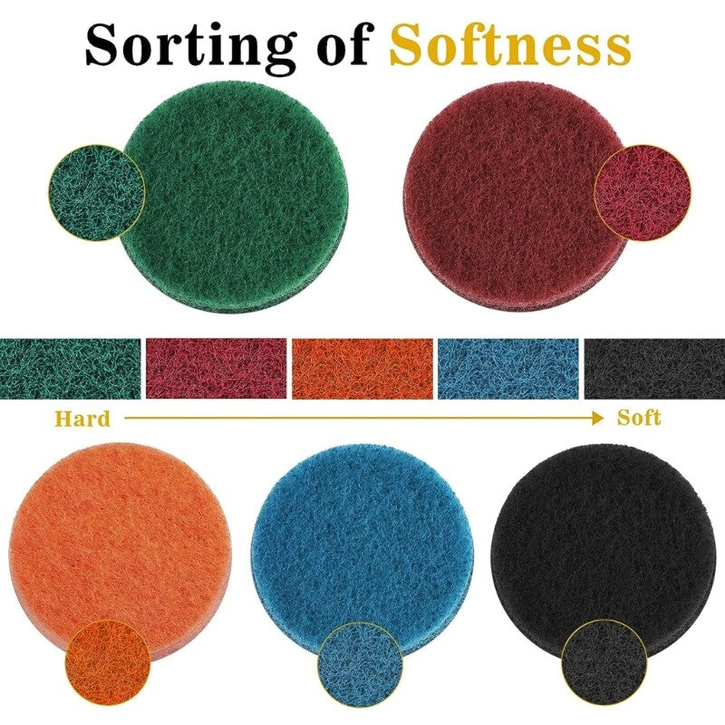 ya 14 42PCS Professio l 42pcs Car Headlight Polishing Set Waterproof Sanding Discs