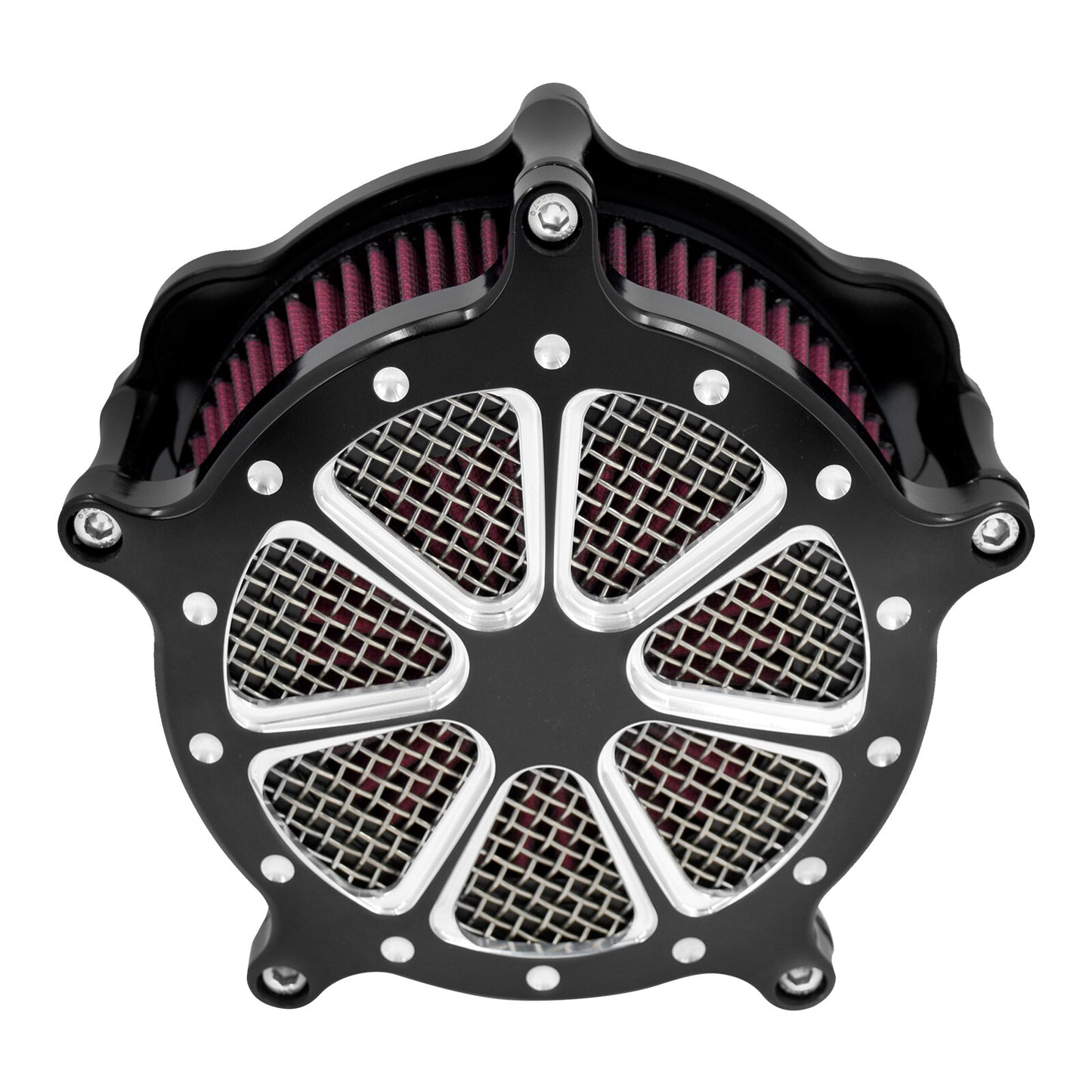 ya 8 5.26 Black Air Cleaner Filter Red Intake for Harley Sportster 883 1200 48 72 04-2022