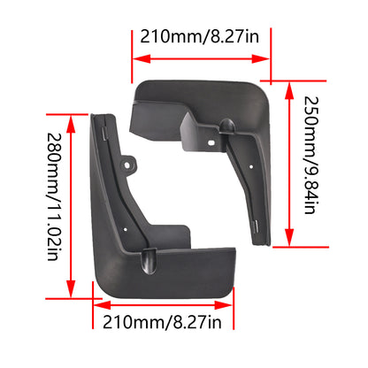 ya 5 8.7 4X for Peugeot 2008 2019-2023 front rear Splash Guard mudguard mud flap guards