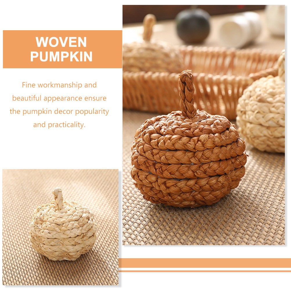 ya 25  2 Pcs Decorative Pumpkins Outdoor Fake Or ments Small for Decorating
