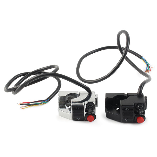 ya 1 7.4 Motorcycle Switch Handlebar Mount Button Horn Turn Signal Fog Light Headlight
