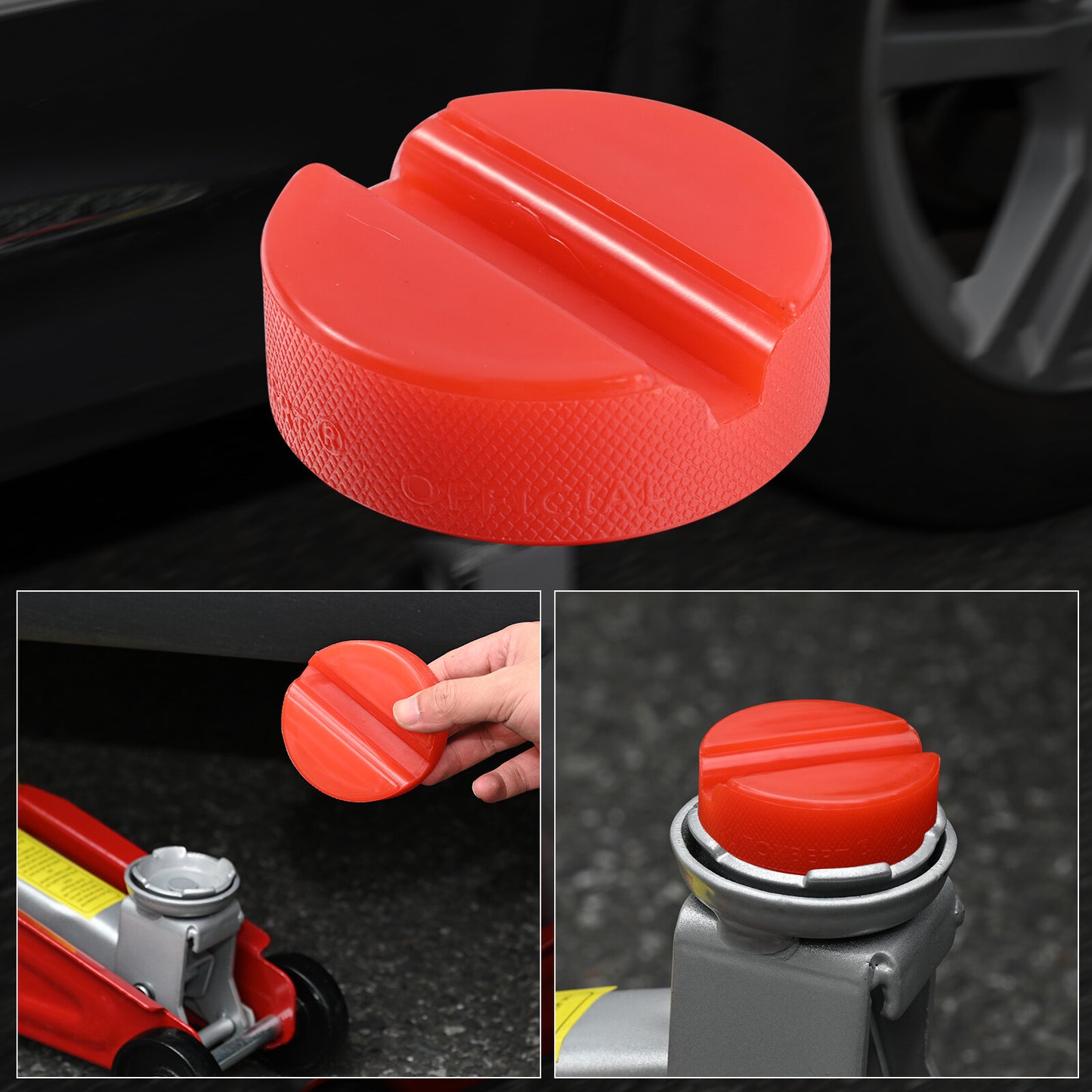 ya 1 6.30 Jack Pad Disk Jacking Stands Slotted Rail Polyethylene Adapter for VW for Skoda for Audi
