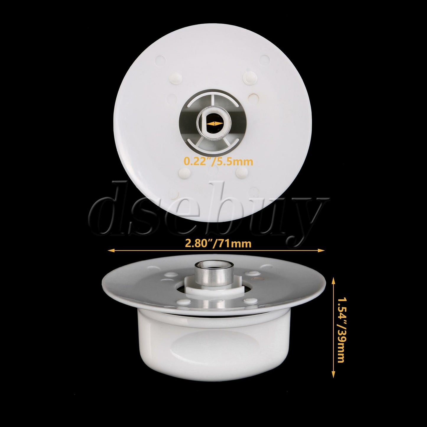 ya 26 4 Pieces Dryer Timer Control Knobs Replacement for GE WE01X20374 3276177 White