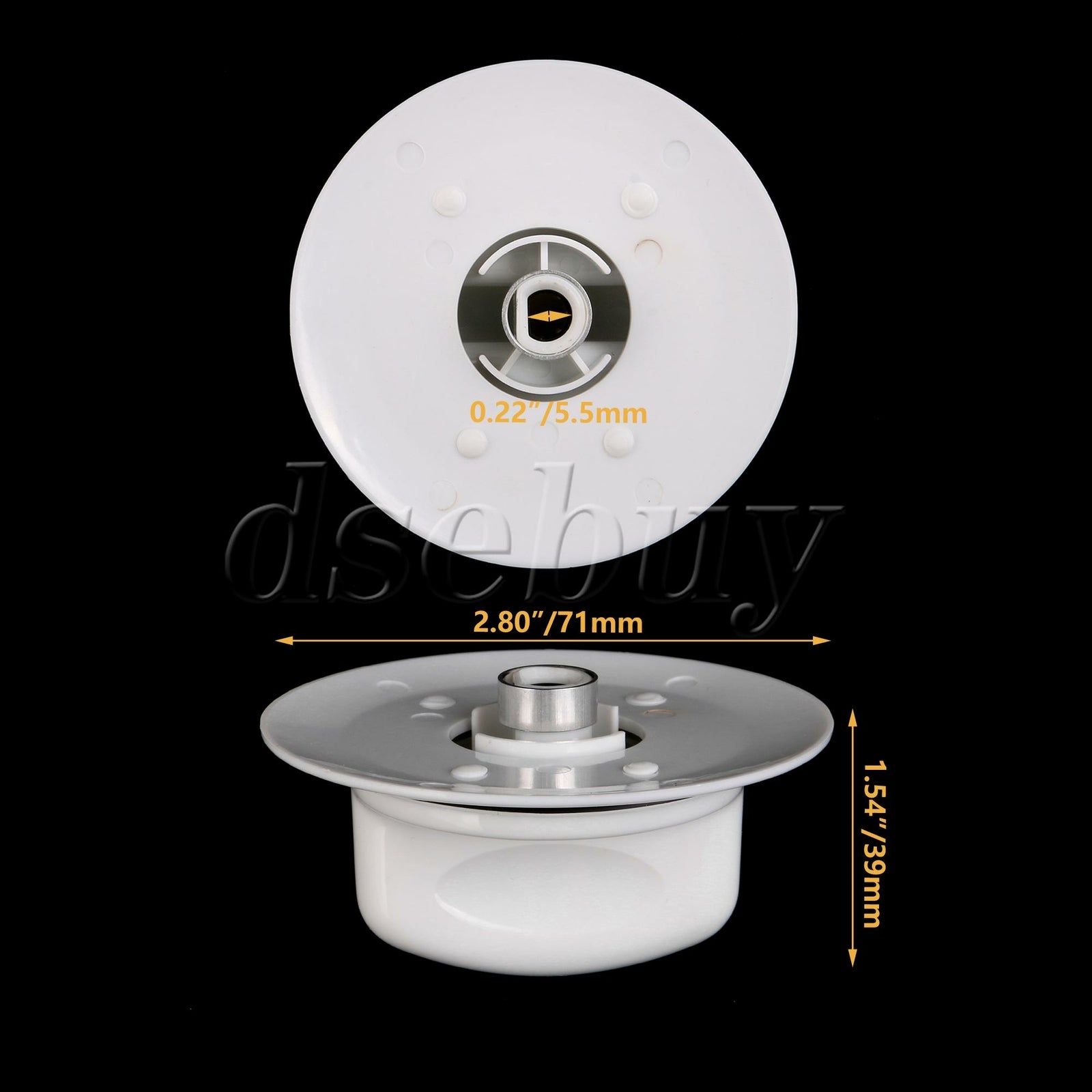 ya 26 4 Pieces Dryer Timer Control Knobs Replacement for GE WE01X20374 3276177 White