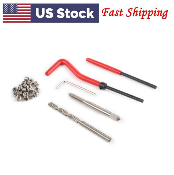 ya 5 8.7 M5 x 0.8 Metric Thread Repair Install Tool Insert Kit M5 Helicoil Coil 25PCS USA