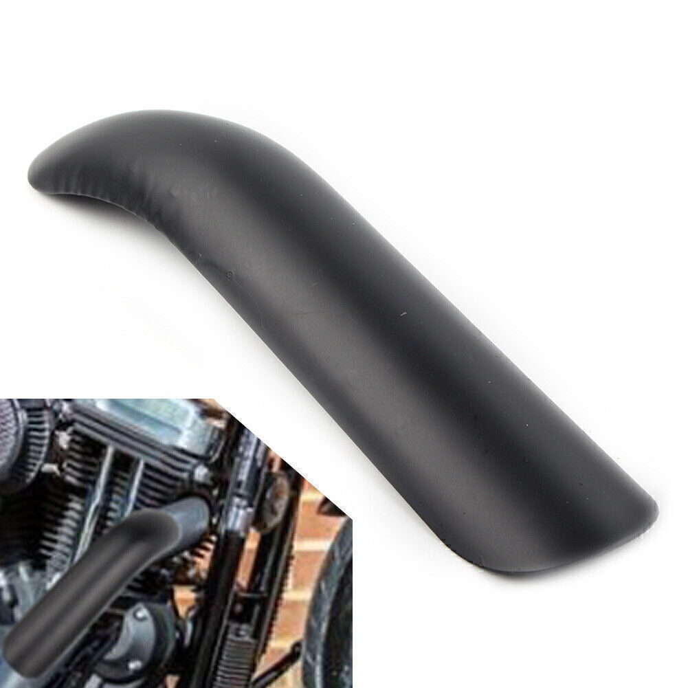 ya 2 6.30 Motorcycle Black Muffler Pipe Heat Shield Cover Heel Guard for Harley