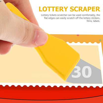 ya 26 12 Pcs Ticket Scrapers Set Key Accessories Scratching Tools Scrapper