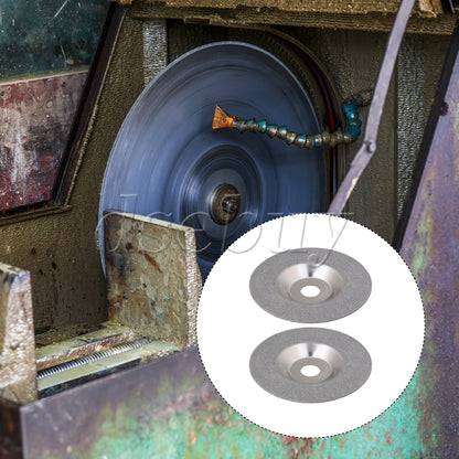 ya 17 2 Pieces Metal Grinding Disc Wheels for Edge Polishing Shaping 4   OD