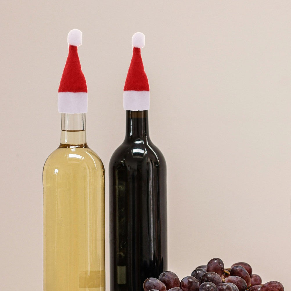 ya 25  10 Pcs Cava Bottle Sealer Hat Valentine's Day Decorative Cap Wine Cover
