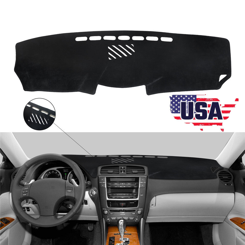 ya 9 6.5 for Lexus IS250 IS350 2006-2011 Leather Car DashMat Dash Cover Dashboard Mat Pad