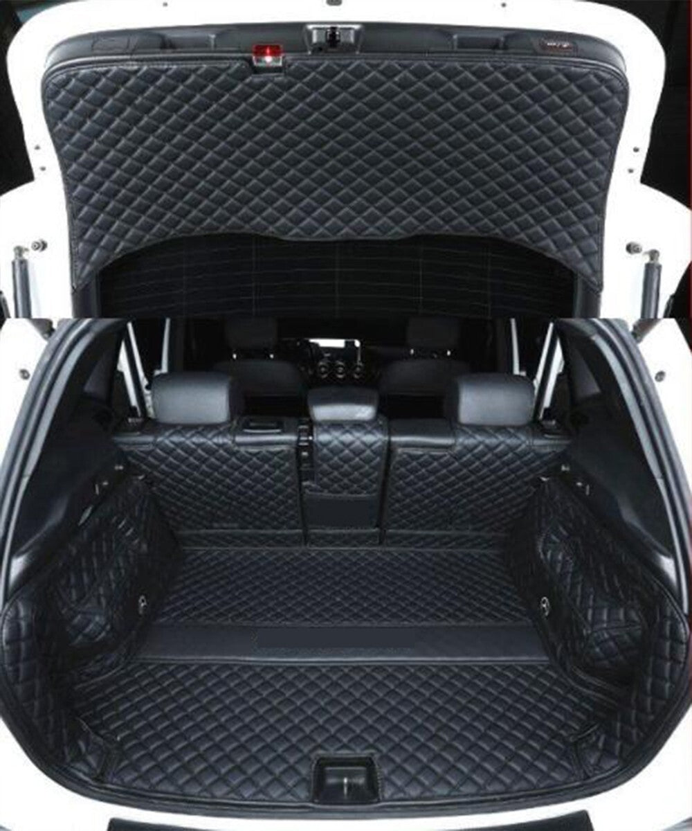 ya 7 6.10.3 Leather Boot Cargo Liner Tray Rear Trunk Floor Mat for Mercedes-benz EQC 2020+