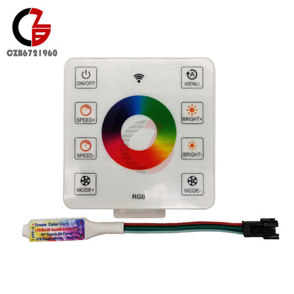 ya 14 DC5-24V Panel LED Controller For WS2812B WS2811 Colorful Strip Light +3pin cable