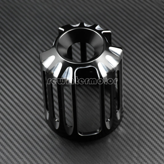 ya 1 6.30 Motorcycle Black CNC Aluminum Cut Oil Filter Cover Fit For Touring Softail Dyna