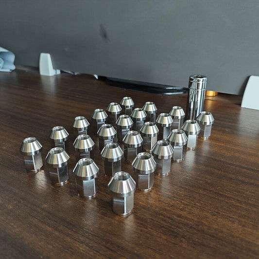 ya 8 5.27.2 24 Pack M14x1.5 Lug Nuts Wheel Nuts Lug Nuts 19mm Hex 35mm High Stainless Steel 