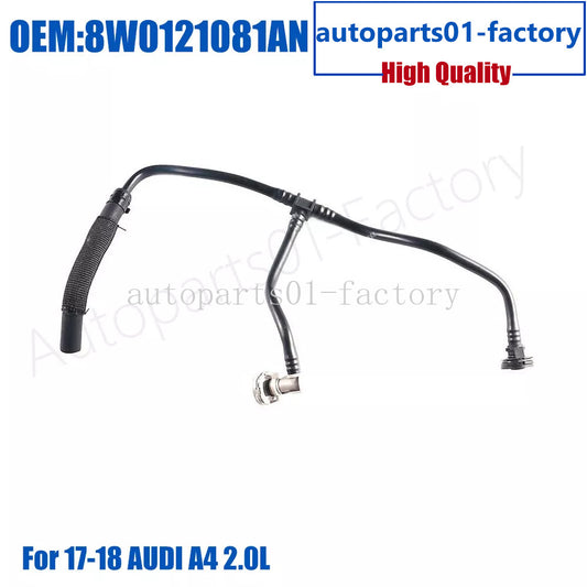 ya 3 6.25 8W0121081AN Overflow Radiator Hose Cooling Breather Tube For 17-18 for Audi A4 2.0L