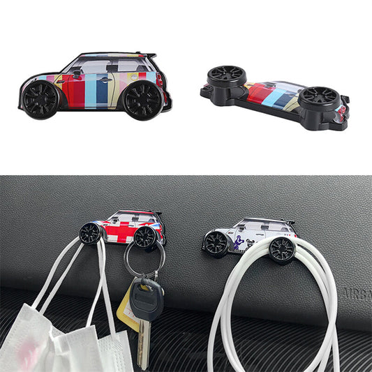 ya 5 6.16 for Mini Cooper Car Model Hooks Dashboard Storage Sticker Cable Line Holder