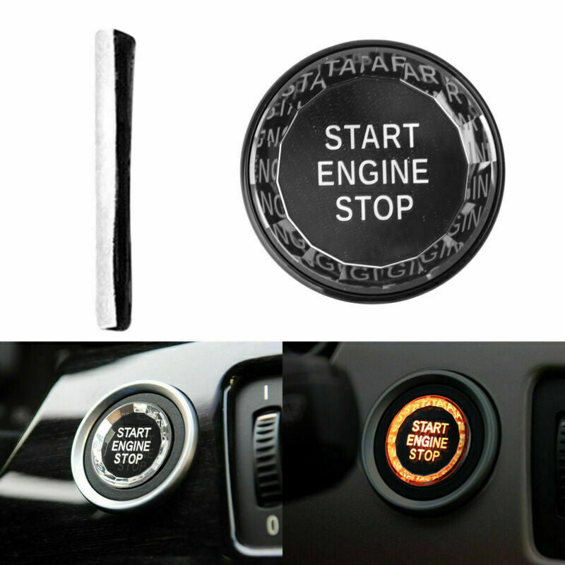 ya 1 8.5.1 Black Engine Start Stop Switch Button Cover Crystal Fits E Chassis E90 E92