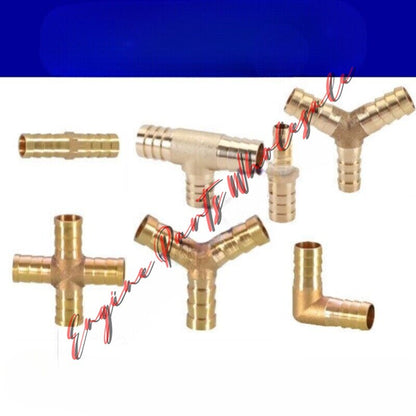 ya 18 7.30 TEE Y Union ELBOW Barb Fitting Connector Reducer Adapter Splicer Joiner to7614