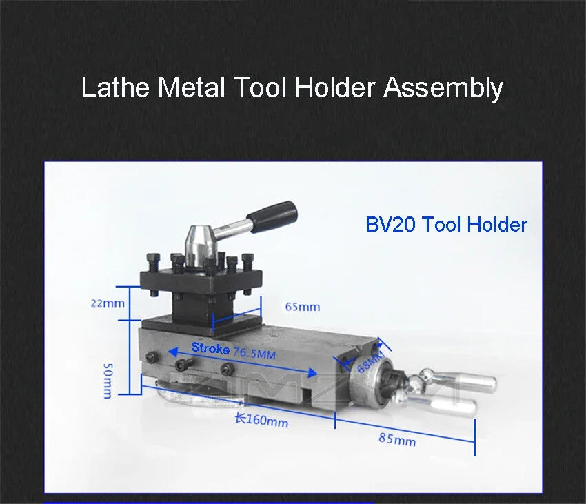 Holder Mini Lathe Accessories Lathe Metal Tool Holder Assembly Small Carriage