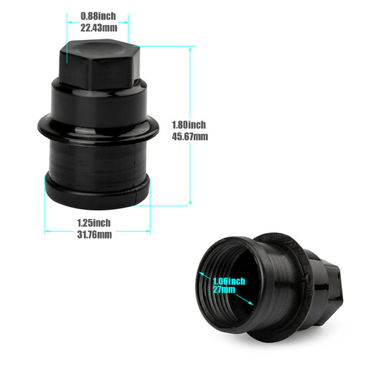 ya 2 7.14 24X 12472838 15767268 NEW Black Wheel Nut Cover Fit for Chevrolet for Cadillac for GMC