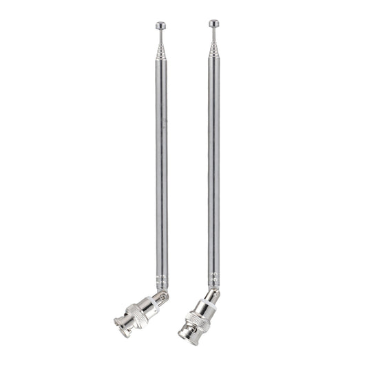 ya 16 Practical Telescopic BNC Antenna for Radio Scanner VHF UHF AM FM 2 Pack