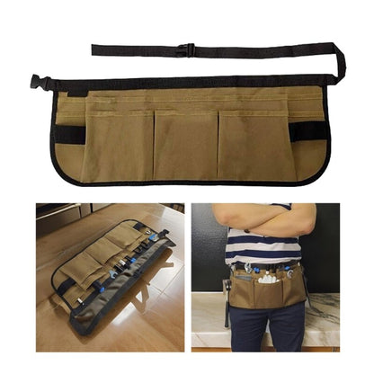 ya 26 Canvas Gardening Tool Waist Bag Apron with 12 Storage Pockets