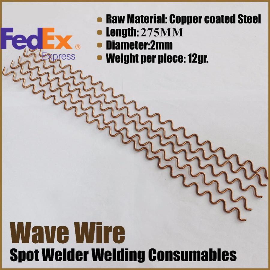 ya 1 6.30 50PCS Wiggle Wire Wave 2mm Dent Repair Fix Spot Welding Thick Body Work Puller