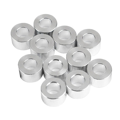 ya 5 8.7 10 Pcs Flat Gasket Sleeve Silver Aluminum Bushing Bushings 3d Printer