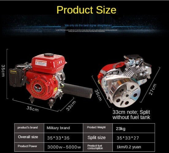 ya 26 3000W Generator 48V-72V Electric Tricycle Car Sedan Gasoline Charging Generator