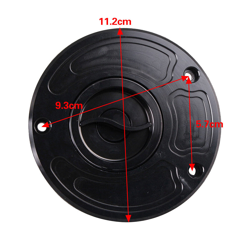 ya 5 8.7 for Kawasaki Z1000 2003-2006 & ZZR1200 2002-2005 Billet Gas Fuel Tank Cap Black