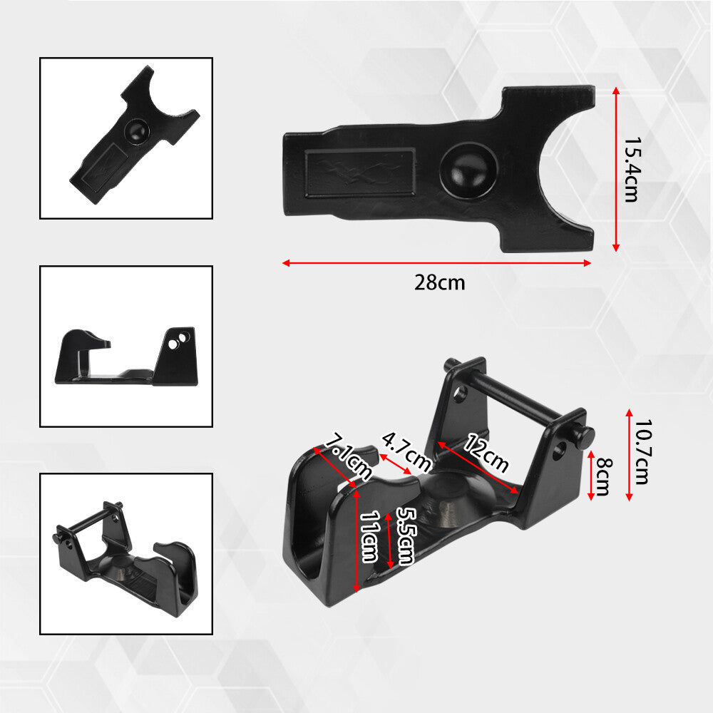 ya 5 8.7 Gooseneck Hitch Lock with Keyed Padlock Gooseneck Lock for Heavy Trailers Black