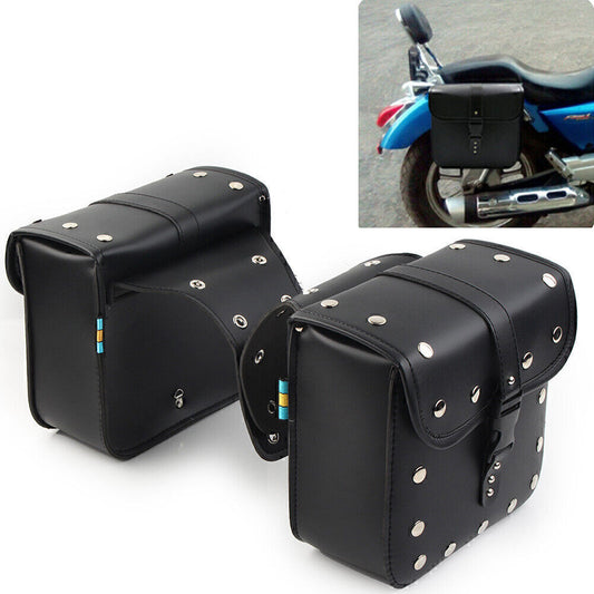 ya 11 6.5 Pair Universal Motorcycle Saddle Bags Side Storage Luggage Bag Fork Tool Pouch
