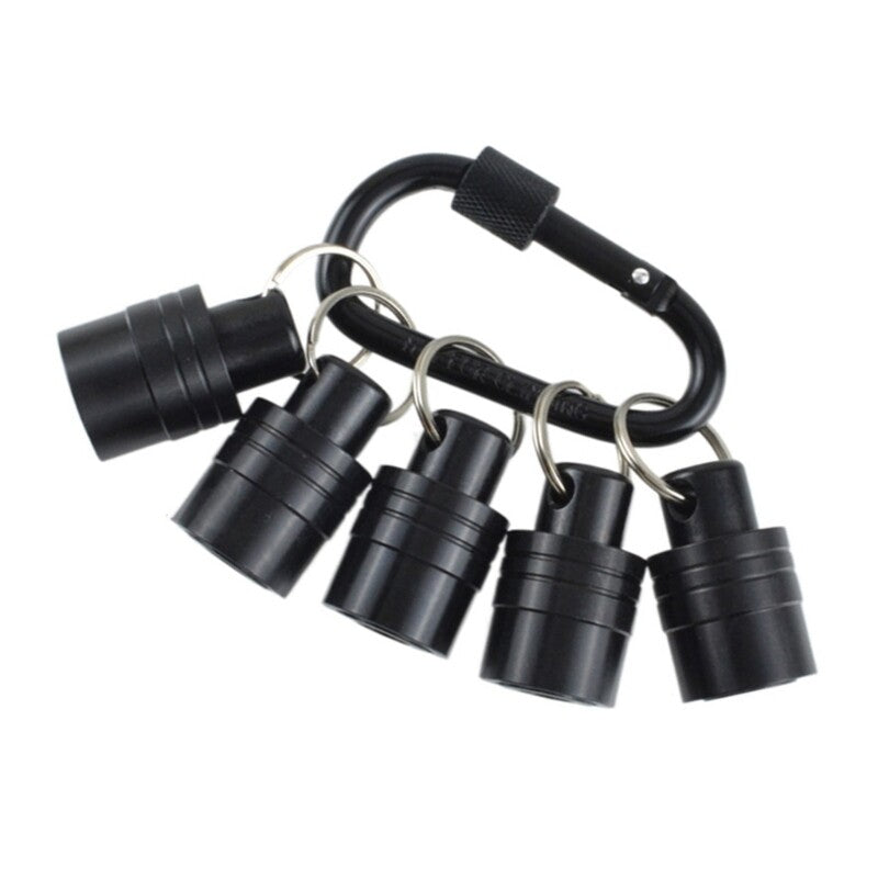 ya 25 Pack of 5 Quick Release Screwdriver Bit Holders with Carabiner Extension