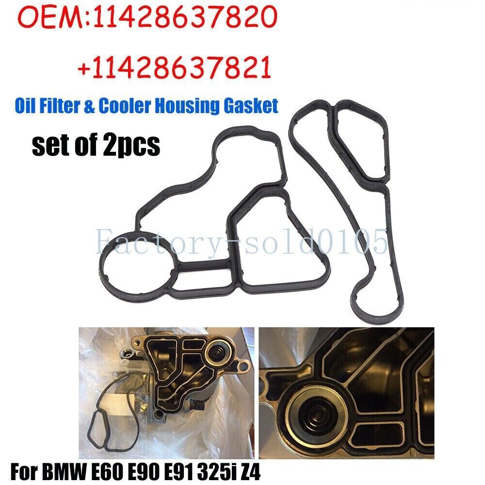 ya 5 8.7 Engine oil filter and cooler housing gasket seal for BMW X1X3X5 N26 N52 N54 N56