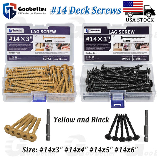 Wood Screws Deck Screws Star Drive Flat Head Various Sizes #14x3  #14x4  #14x5