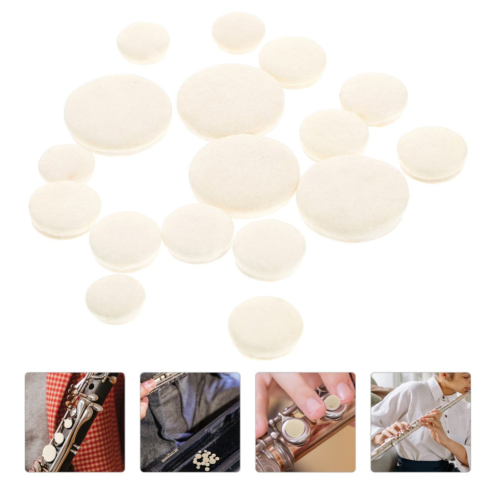 ya 2 6.29 17 Pcs Clarinet Sound Hole Pad Replacement Mat Useful Accessories
