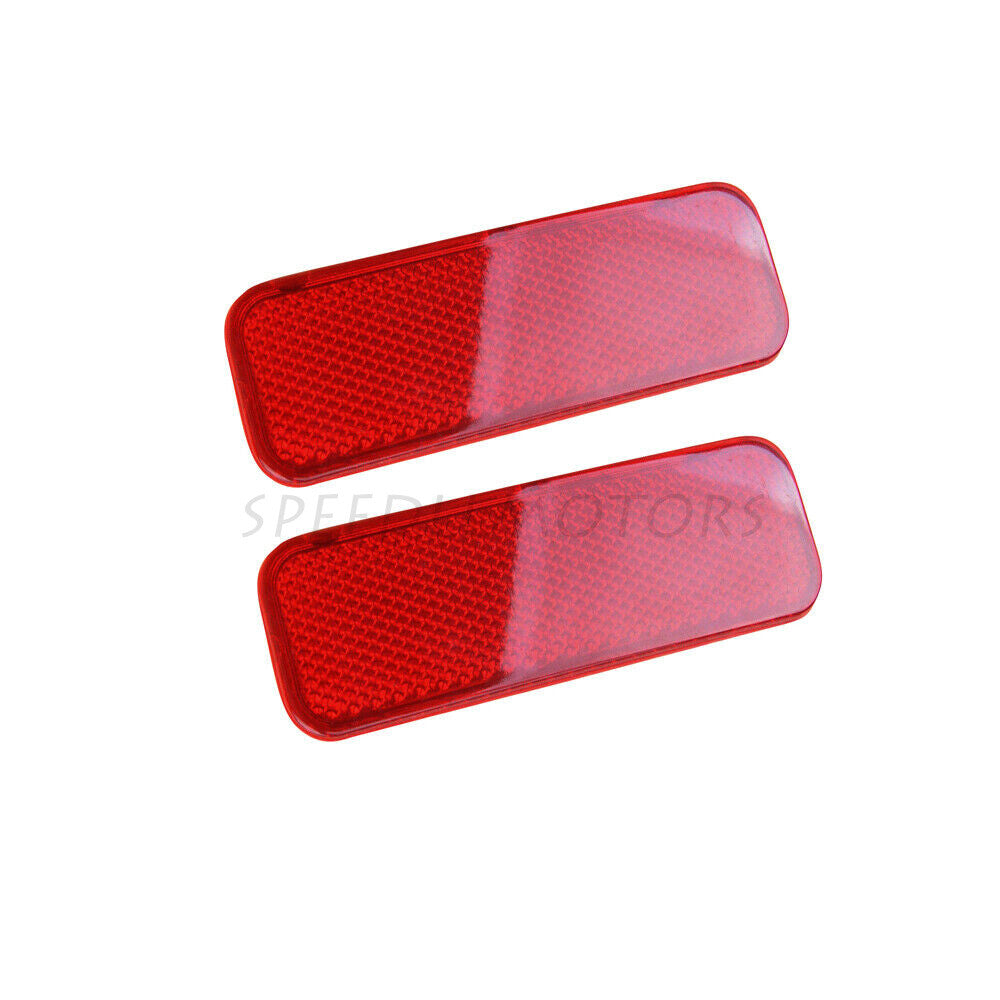 ya 27 6.21 2Pcs Rear Bumper Reflector Left & Right for Ford Transit Connect Tourneo Red