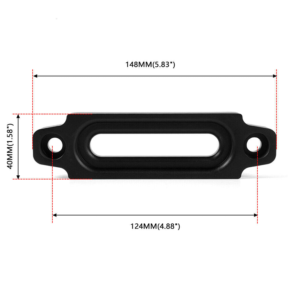 ya 5 8.7 4.8 Universal Bolt Pattern Aluminum Hawse Fairlead For Synthetic Winch Rope