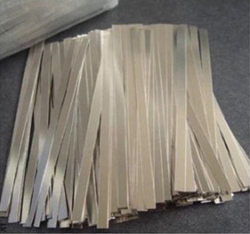 500PCS 0.1x5x100mm Nickel Plated Steel Strap Strip Sheets for battery weld T