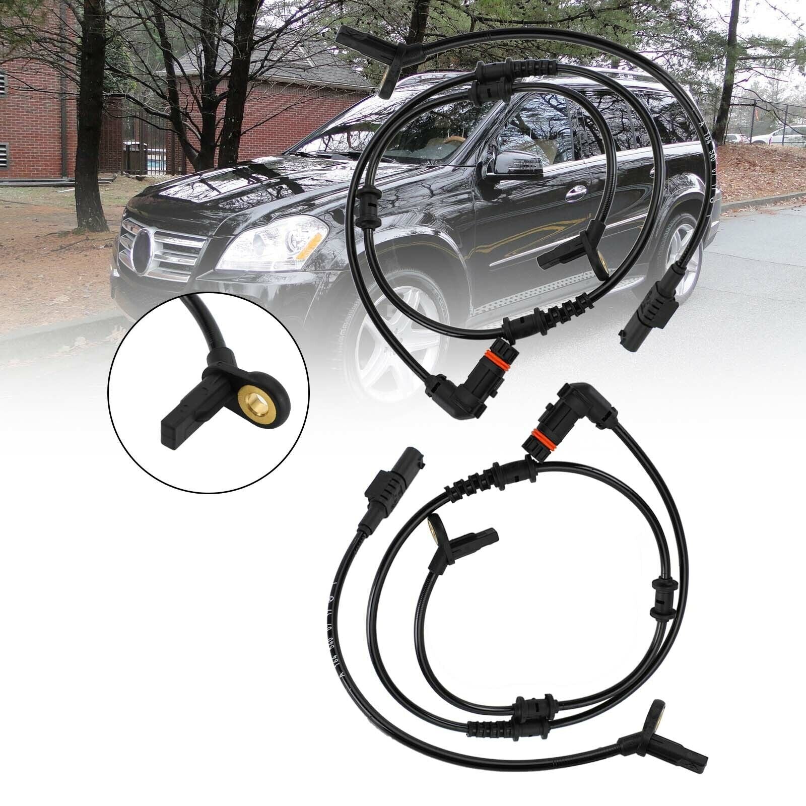 ya 1 8.5.2 Set 4pcs Front Rear ABS Speed Sensor for W164 ML350 ML320 D