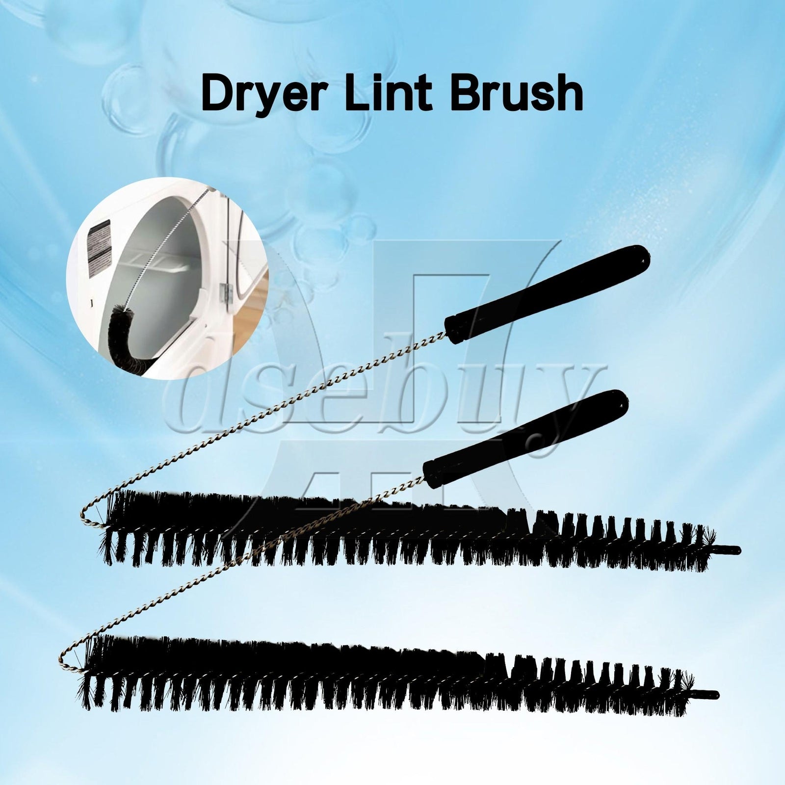 ya 26 Dryer S n w/ 2 Pcs Long Vent Lint Remover Brush Replacement for Crosley