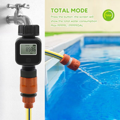 ya 14 Digital Water Meter 3/4 Thread Tap Connector Water Consumption Measurement