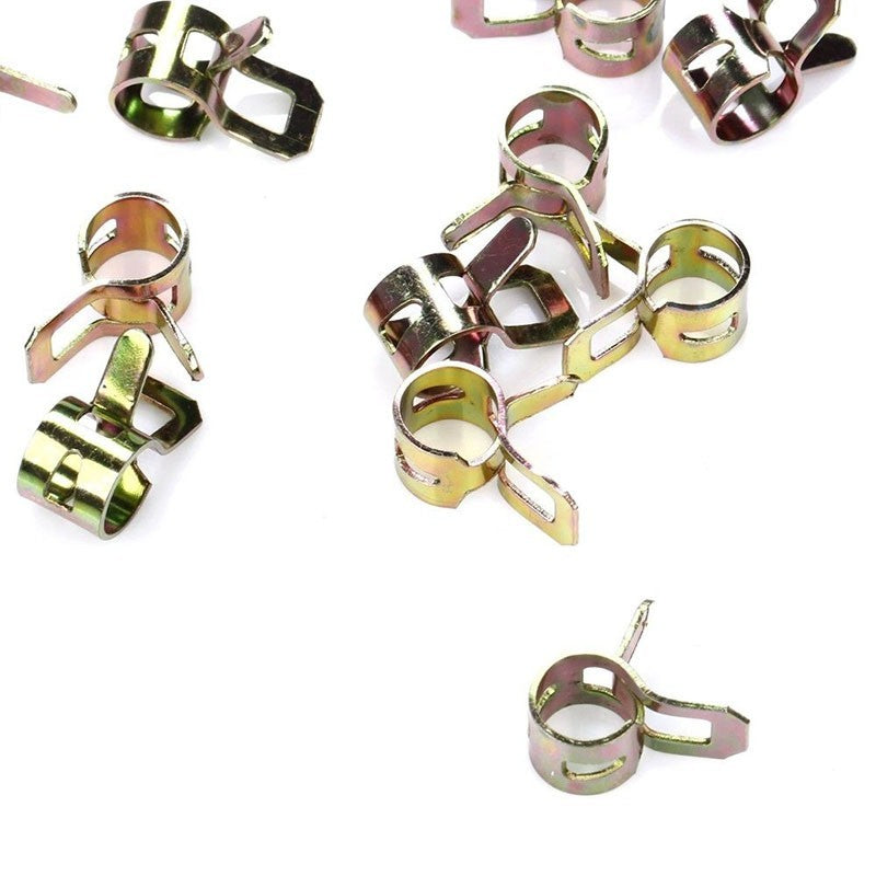 ya 14 1/4 inch Fuel Line Clamps Spring Clip Action Clamps 25pcs Brand New