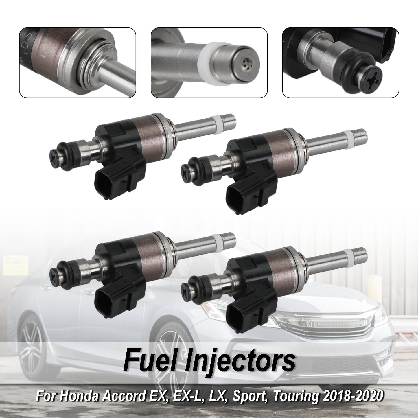 ya 1 8.12 baidi 4PCS Fuel Injectors 16010-5PA-305 for Honda Accord 2018-20 CR-V 2017-20 1.5L U1