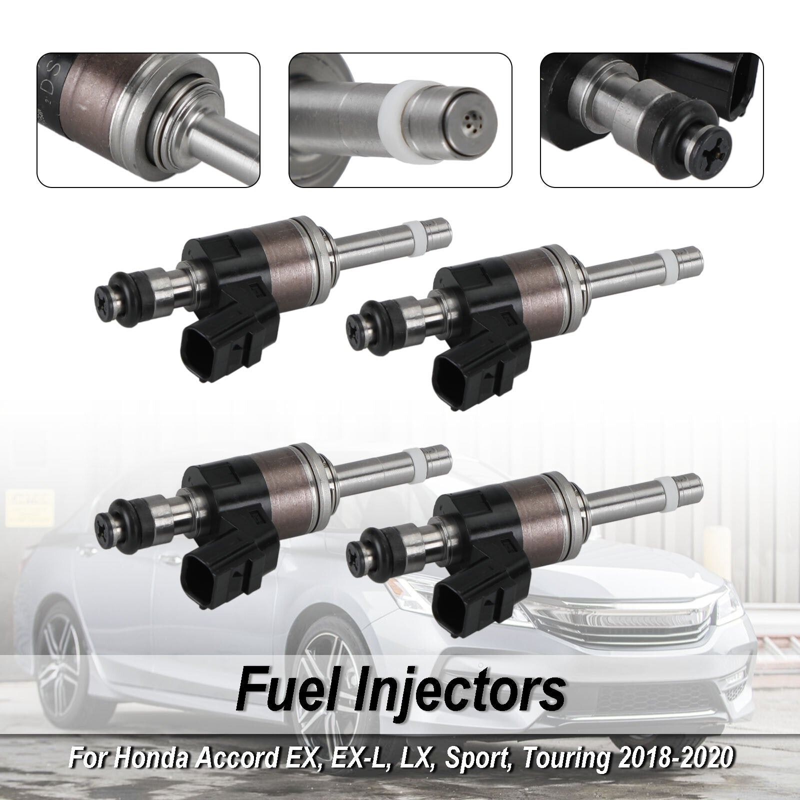 ya 1 8.12 baidi 4PCS Fuel Injectors 16010-5PA-305 for Honda Accord 2018-20 CR-V 2017-20 1.5L U1