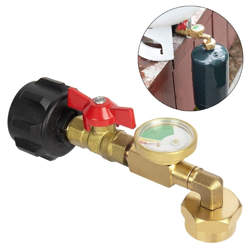 ya 14 Propane Adapter Fast and Safe Propane Bottle Inflator with Night Glow Gauge